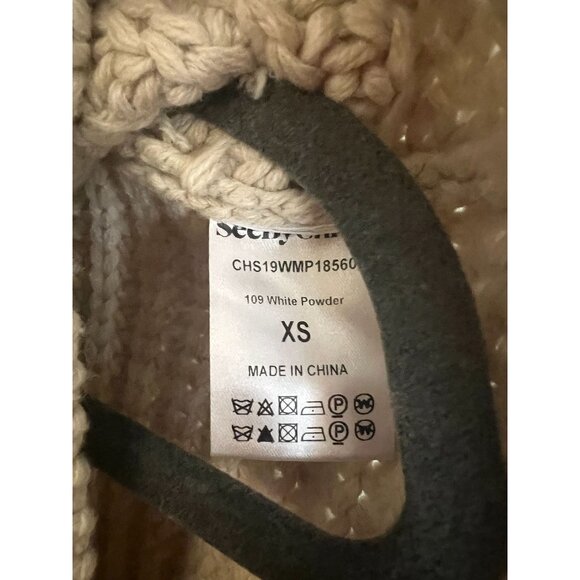 See By Chloe Women's Turtleneck Tied Apron Sweater Wool Blend Knitted Sz XS - Picture 6 of 7